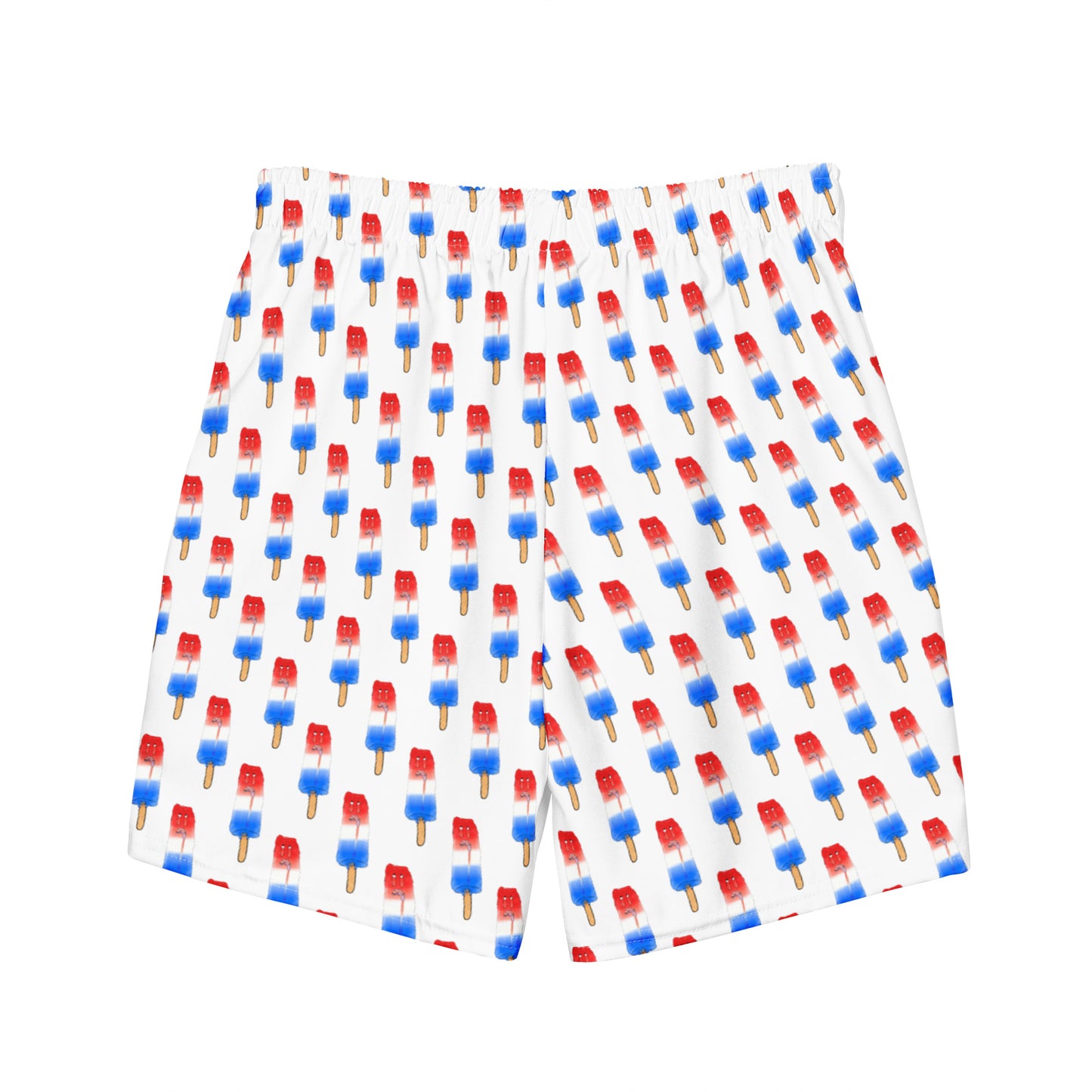 bomb-poppy swim trunks