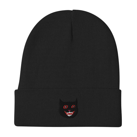 black cat beanie