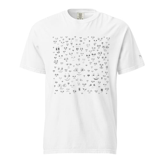 faces t-shirt (white)