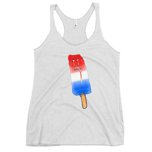 bomb-poppy racerback tank